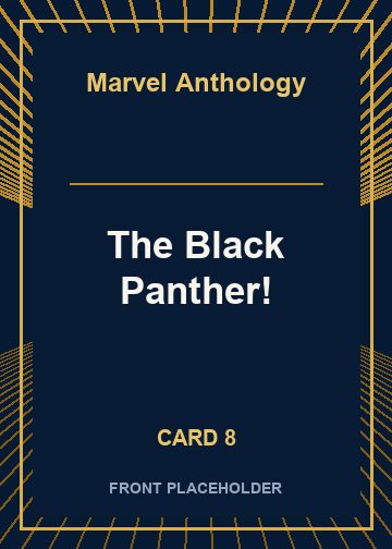 The Black Panther! front artwork