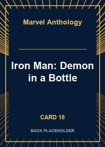 Iron Man: Demon in a Bottle back artwork