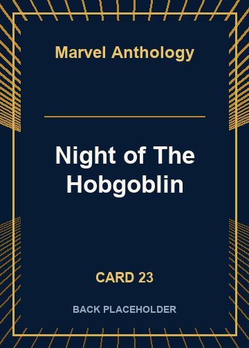 Night of The Hobgoblin back artwork