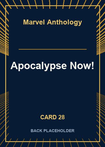 Apocalypse Now! back artwork