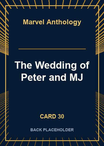 The Wedding of Peter and MJ back artwork