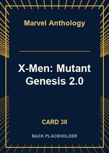 X-Men: Mutant Genesis 2.0 back card image