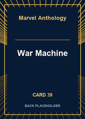 War Machine back card image