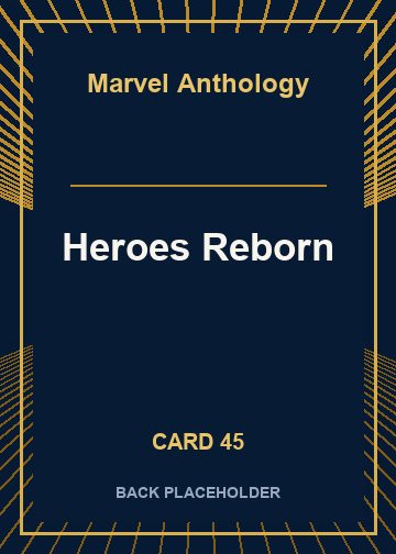 Heroes Reborn back card image