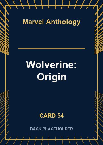 Wolverine: Origin back card image