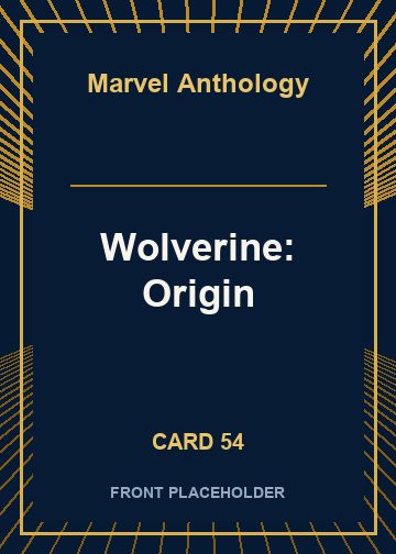 Wolverine: Origin front card image