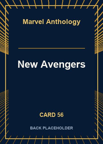 New Avengers back card image
