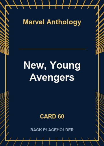 New, Young Avengers back card image