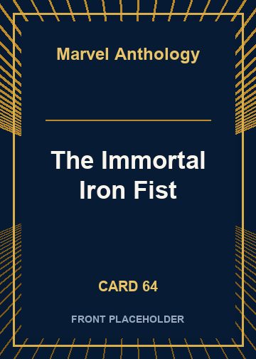 The Immortal Iron Fist card thumbnail