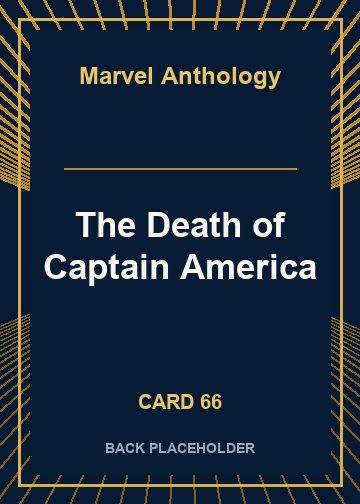 The Death of Captain America back card image