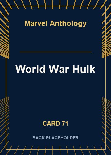 World War Hulk back card image