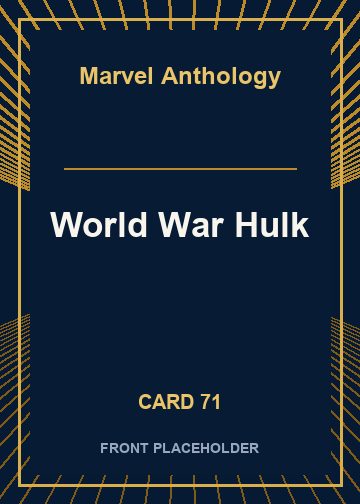 World War Hulk front card image