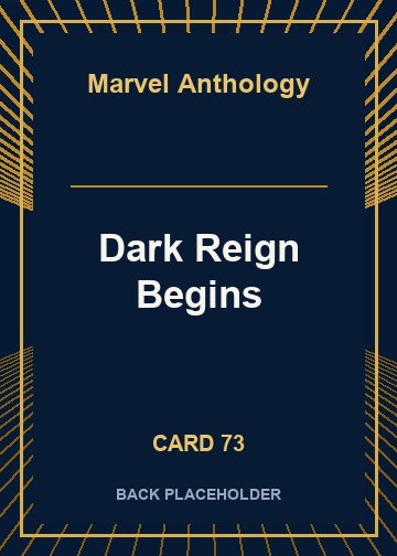 Dark Reign Begins back card image