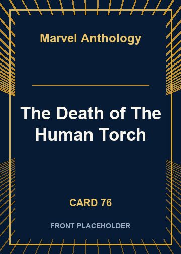 The Death of The Human Torch card thumbnail