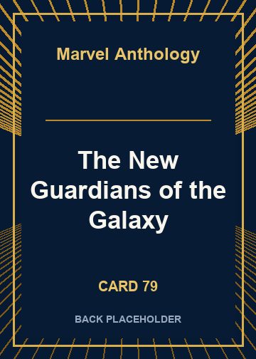 The New Guardians of the Galaxy back card image