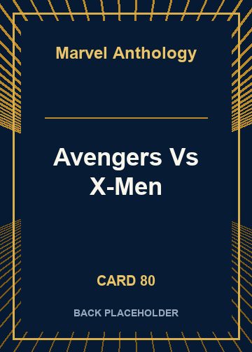 Avengers Vs X-Men back card image