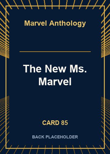 The New Ms. Marvel back card image
