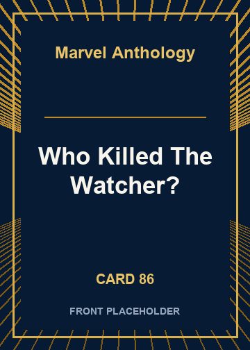 Who Killed The Watcher? card thumbnail