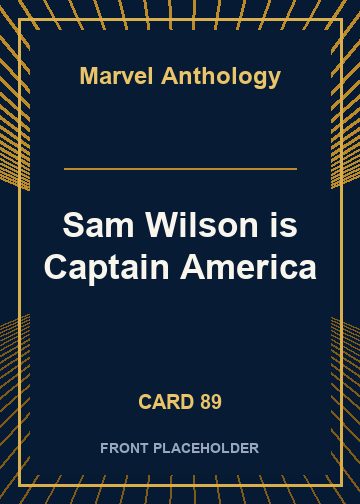 Sam Wilson is Captain America card thumbnail
