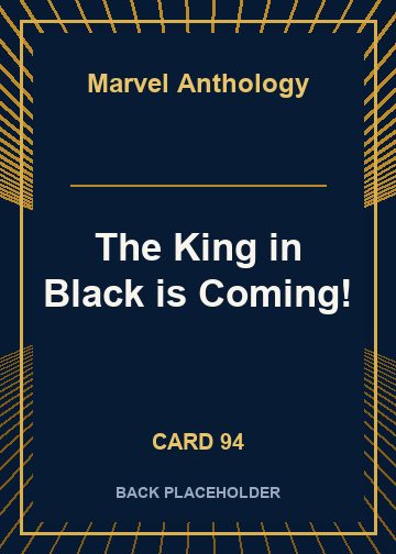 The King in Black is Coming! back card image
