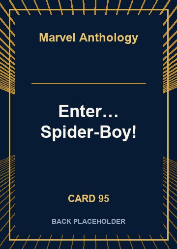 Enter… Spider-Boy! back card image