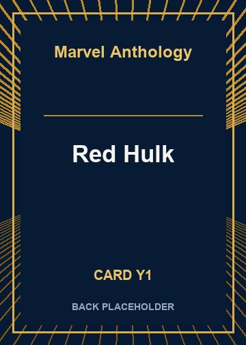 Red Hulk back card image