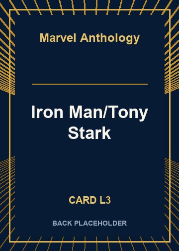 Iron Man/Tony Stark back card image