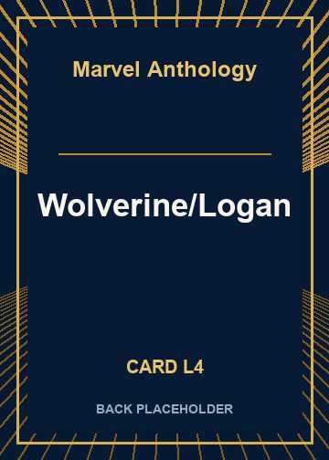 Wolverine/Logan back card image