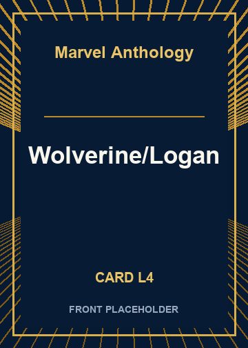 Wolverine/Logan front card image