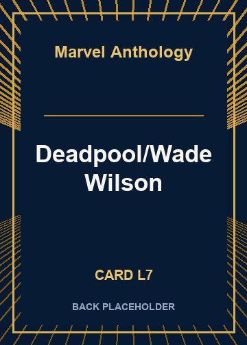 Deadpool/Wade Wilson back card image