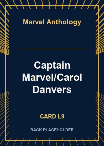 Captain Marvel/Carol Danvers back card image
