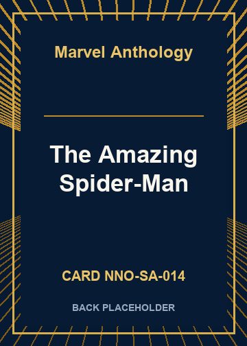 The Amazing Spider-Man back card image