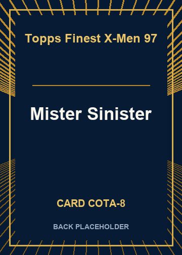 Mister Sinister back card image