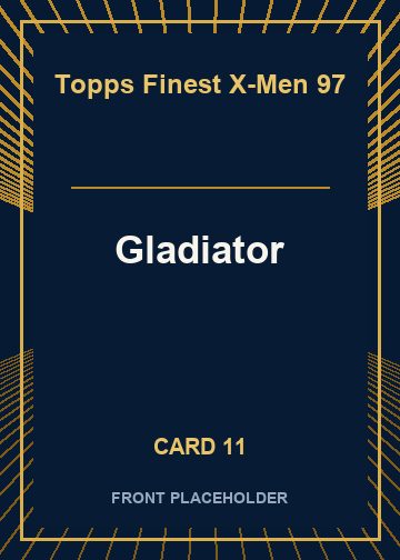 Gladiator front artwork