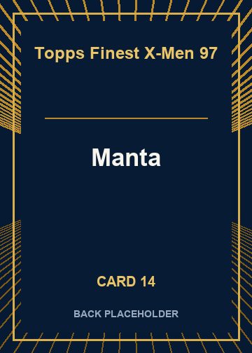 Manta back artwork