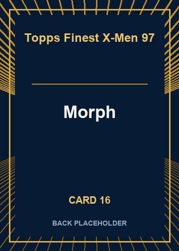 Morph back artwork