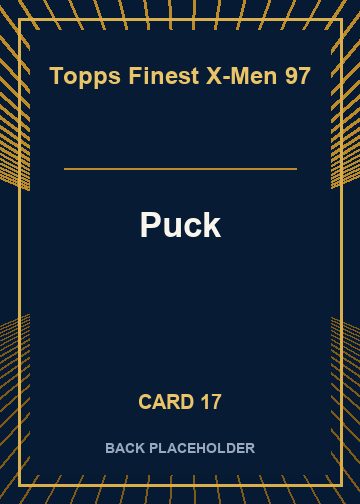 Puck back artwork