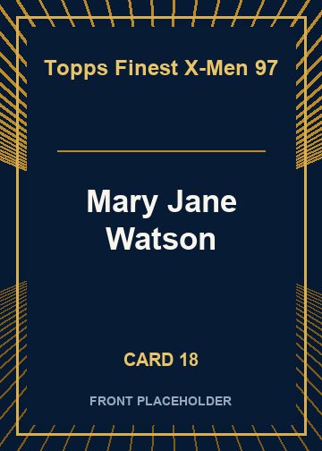 Mary Jane Watson front artwork