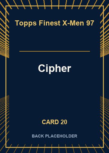 Cipher back artwork