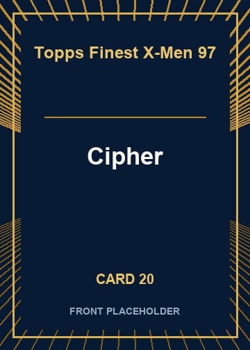 Cipher front artwork