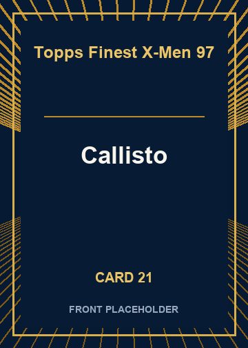 Callisto front artwork
