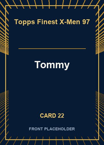 Tommy front artwork