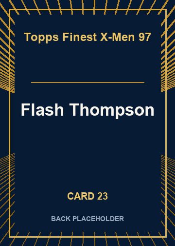 Flash Thompson back artwork