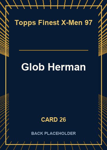 Glob Herman back artwork