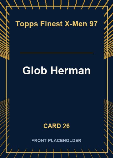 Glob Herman front artwork