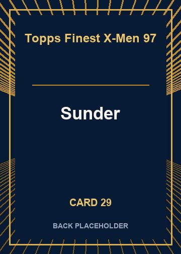 Sunder back artwork