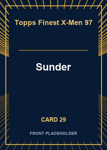 Sunder front artwork