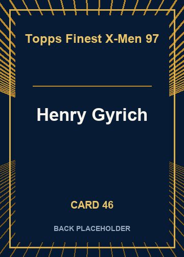 Henry Gyrich back card image