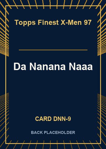 Da Nanana Naaa back card image
