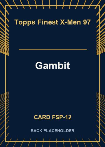 Gambit back card image